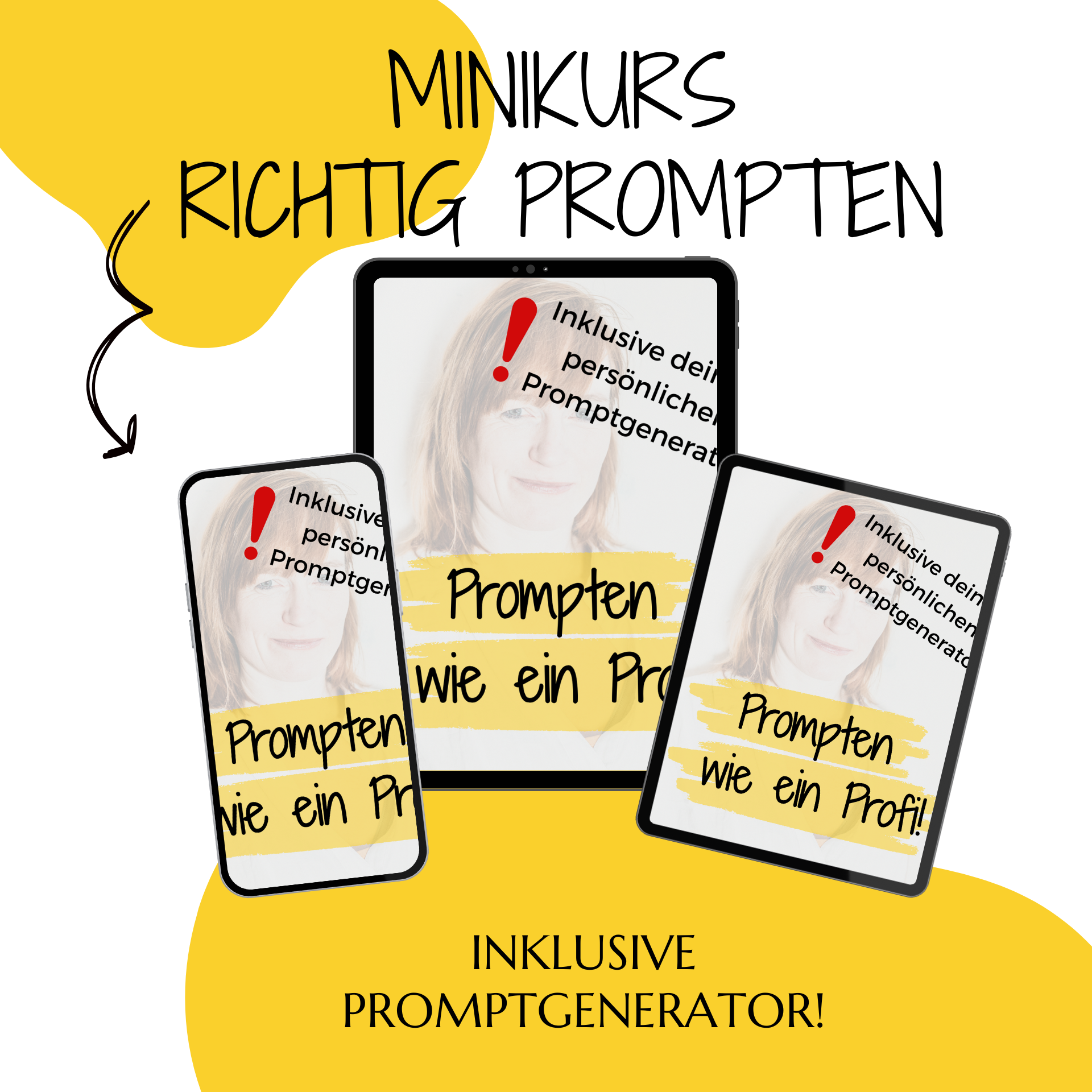 Minikurs richtig prompten Ebook Mockup